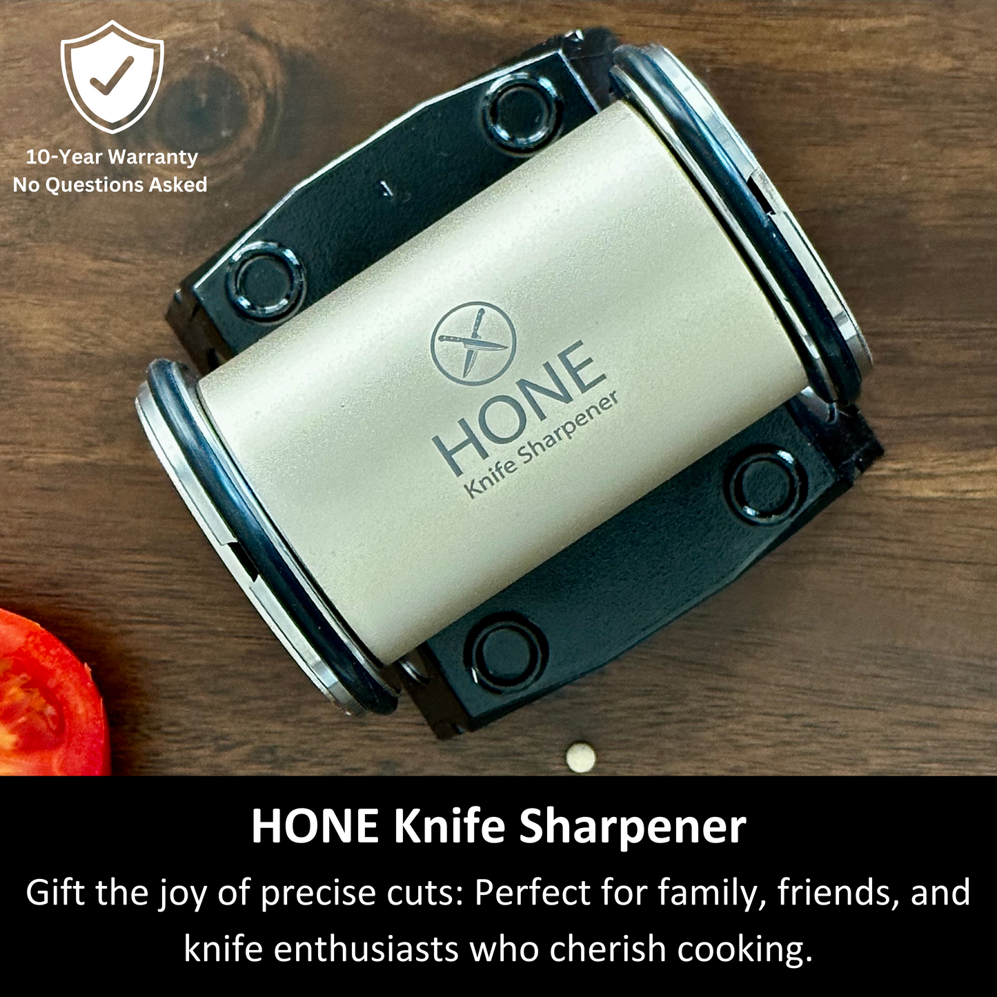 HONE Knife Sharpener: Engineered in Canada (Free #3000 Ceramic Disc (CAD 45 Value) with HONE Knife Sharpener purchase.)