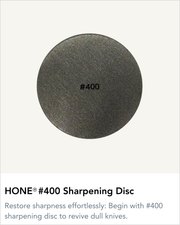 #400 Sharpening Disc on an ivory background