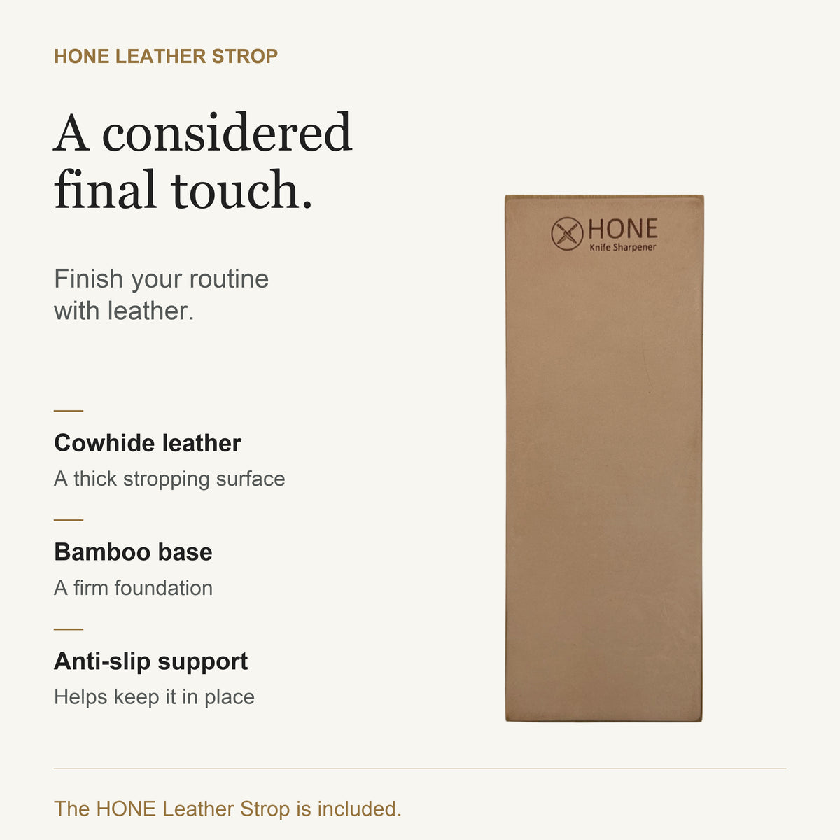 HONE Pro Accessories — Leather Strop
