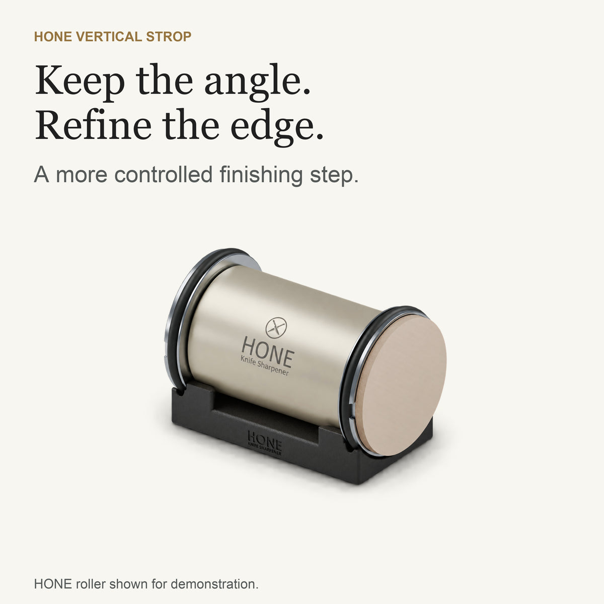 HONE Vertical Strop - Guided Finishing