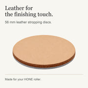 HONE Vertical Strop - Leather Stropping Disc