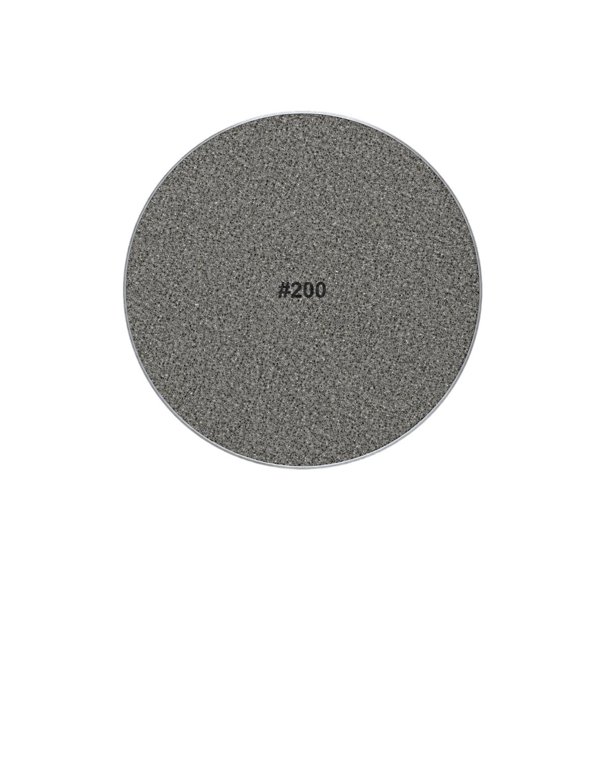 HONE #200 diamond disc with lighter silver-gray surface