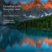 HONE Canadian roots and Alberta-based customer support over a Canadian mountain landscape